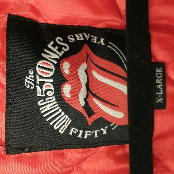 Bravado - 2012 - The Rolling Stones GRRR! Fifty Years Music Bomber Jacket XL Red - Picture 3 of 9
